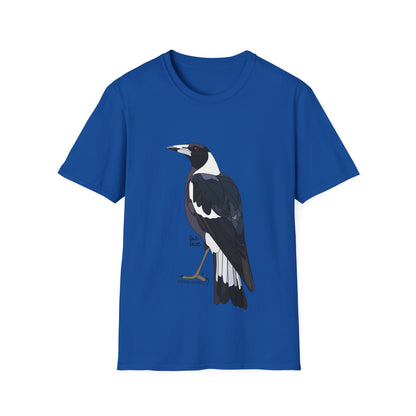 Australian Magpie - Unisex Softstyle T-Shirt Printify