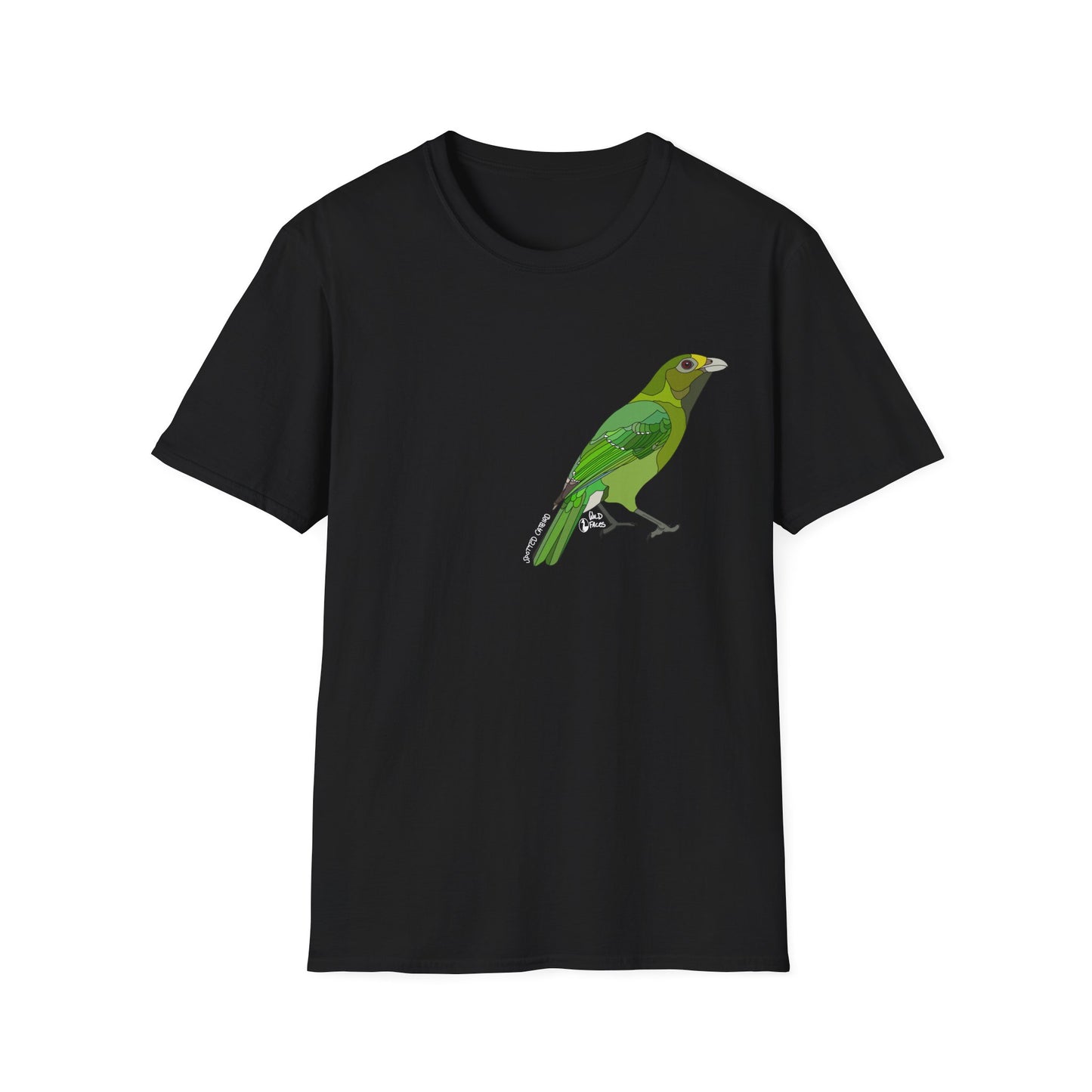 Spotted Catbird - Small design - Unisex Softstyle T-Shirt