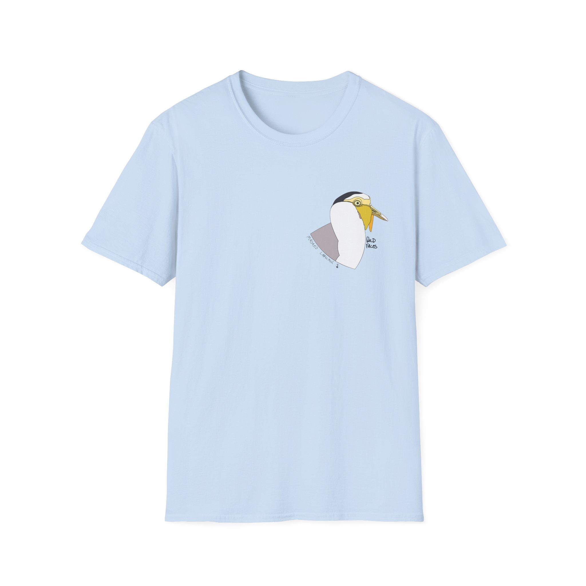 Masked Lapwing - Small design - Unisex Softstyle T-Shirt Printify