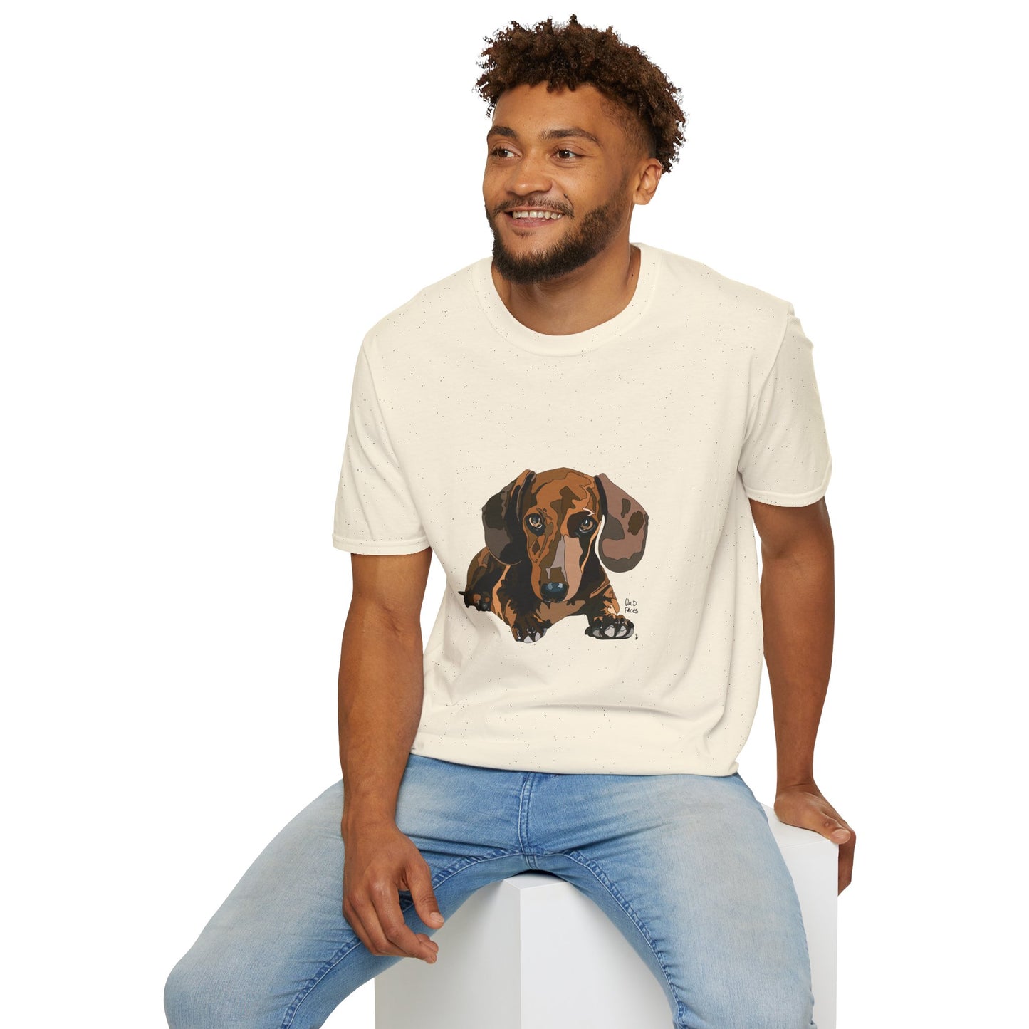 Dachshund (body) - Unisex Softstyle T-Shirt