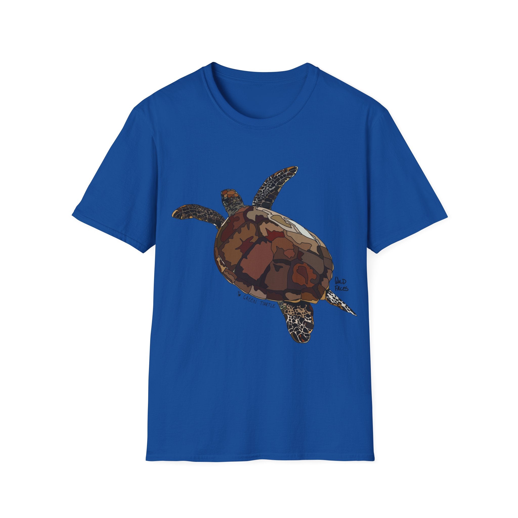 Green Turtle - Unisex Softstyle T-Shirt