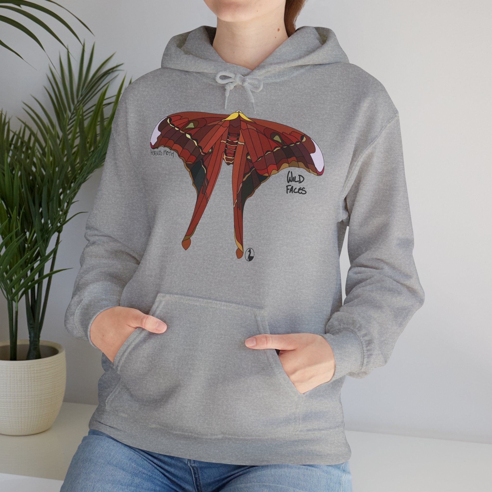 Hercules Moth | Unisex Heavy Blend™ Hooded Sweatshirt Printify