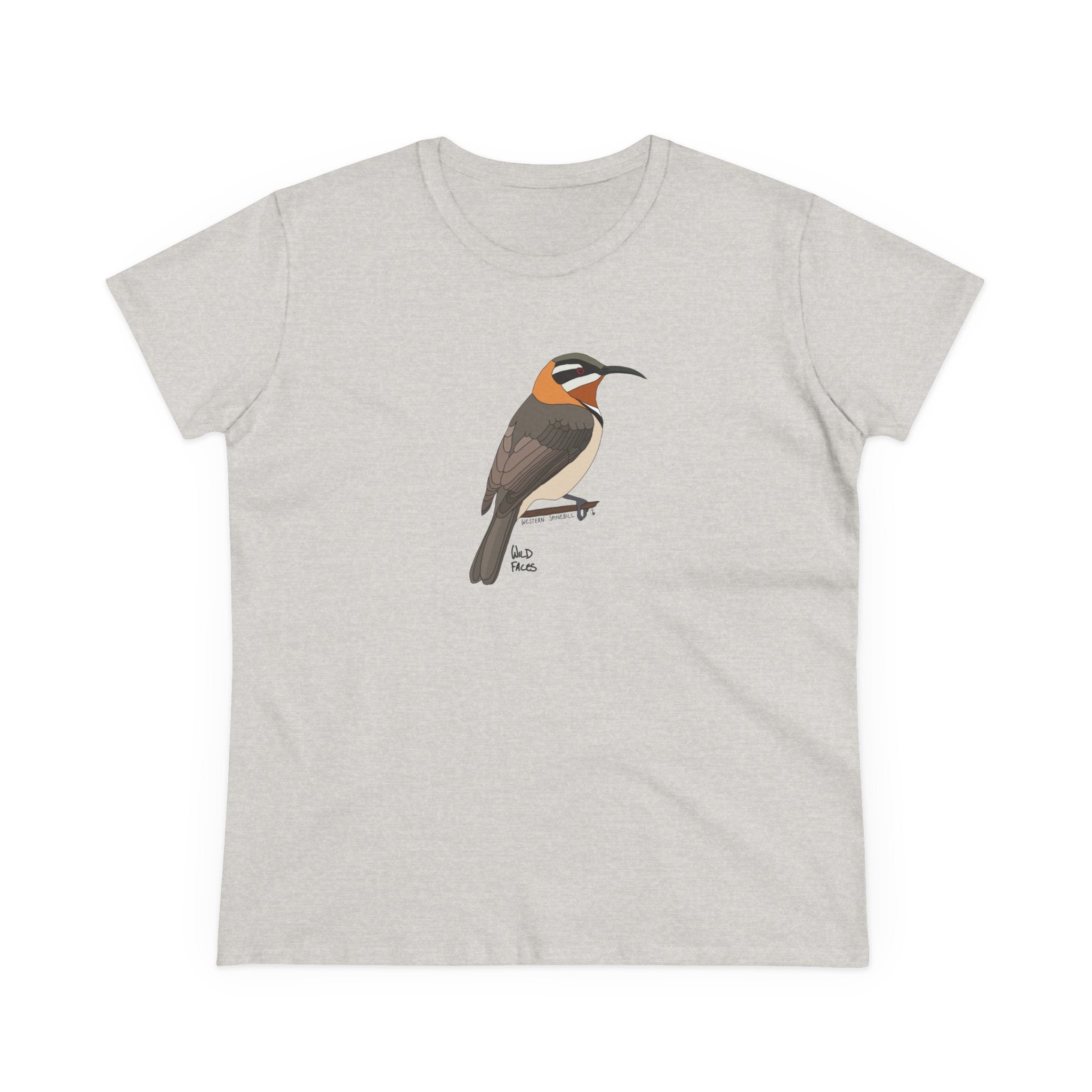 Western Spinebill - Women's Midweight Cotton Tee