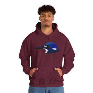 Forest Kingfisher Head | Unisex Heavy Blend™ Hooded Sweatshirt Printify