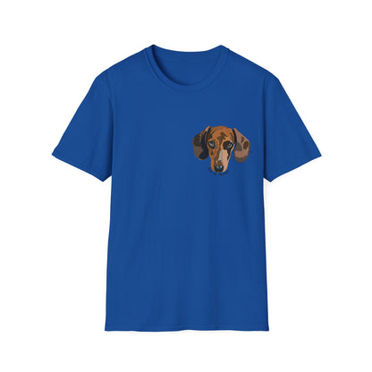 Dachshund (small Keen as mustard) - Unisex Softstyle T-Shirt