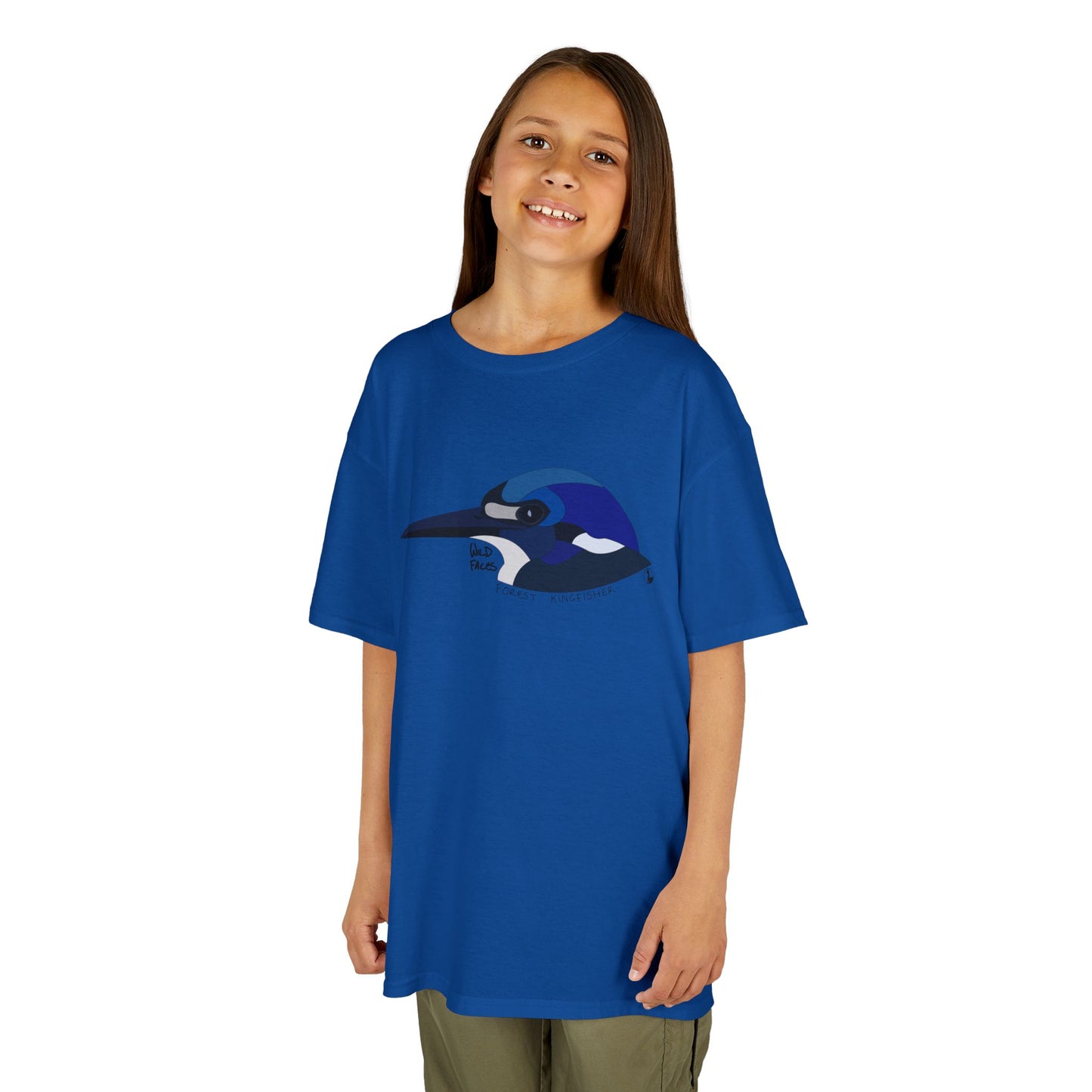 Forest Kingfisher (head) | Kids Heavy Cotton™ Tee