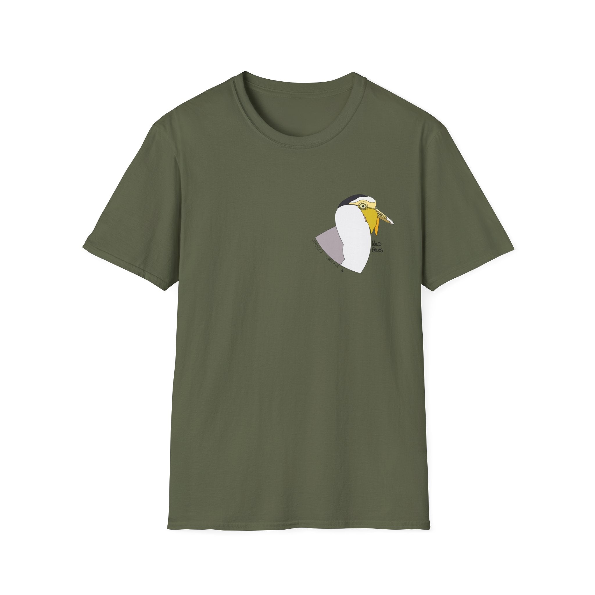 Masked Lapwing - Small design - Unisex Softstyle T-Shirt Printify