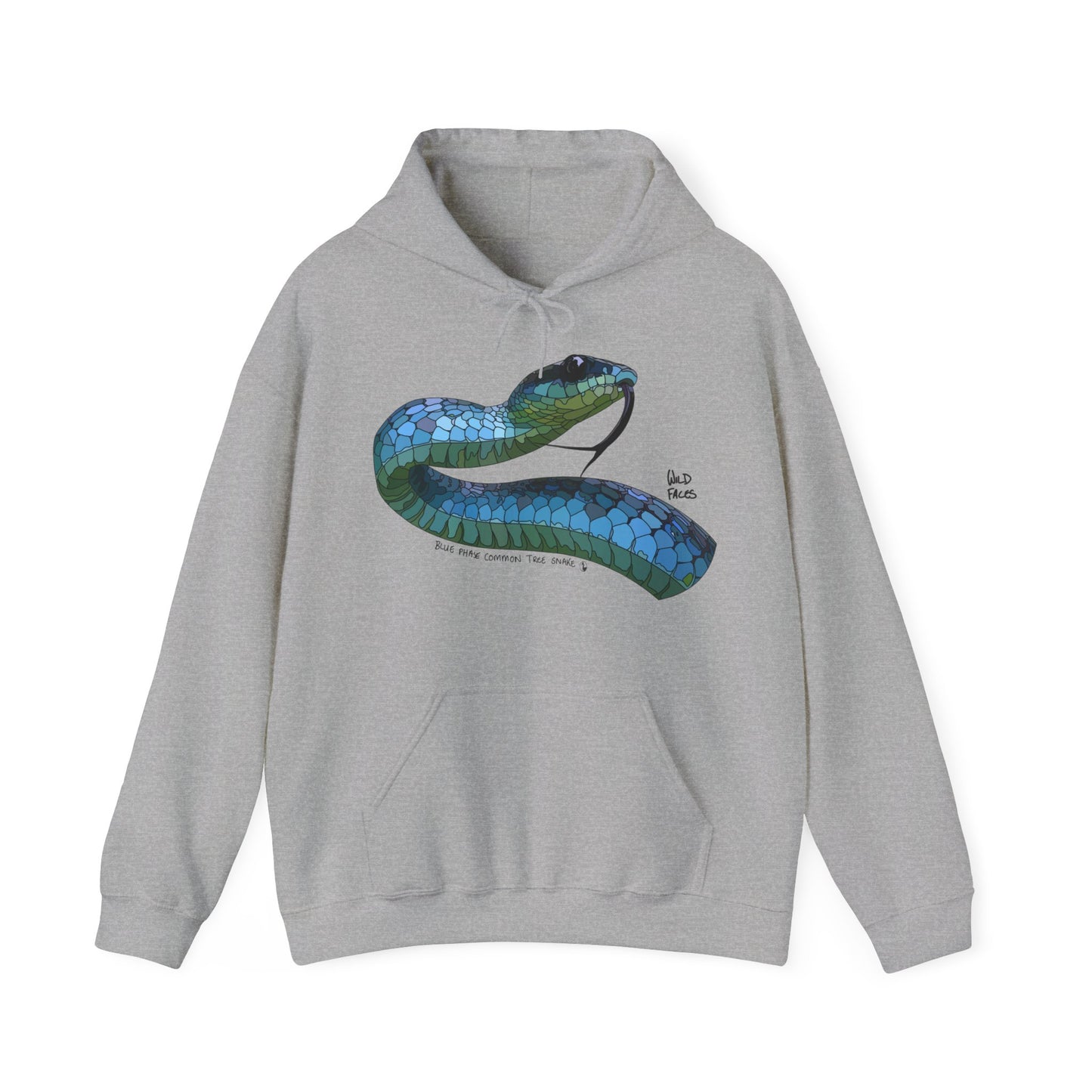 Blue Phase Common Tree-snake | Unisex Heavy Blend™ Hooded Sweatshirt