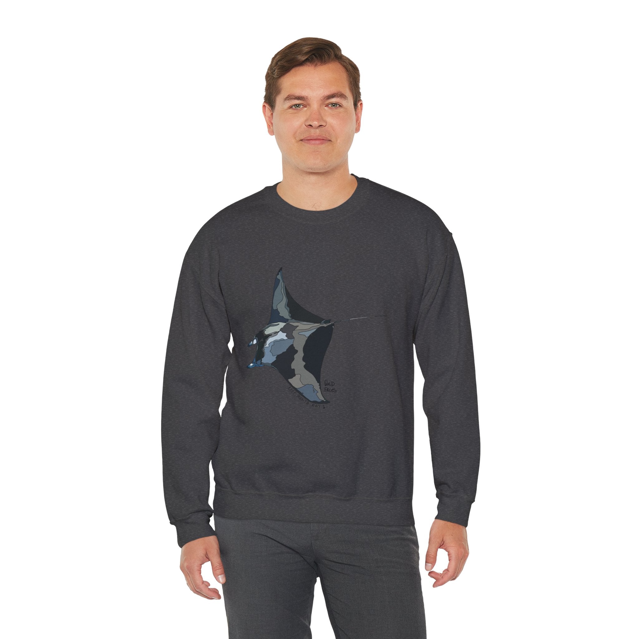 Reef Manta Ray | Unisex Heavy Blend™ Crewneck Printify