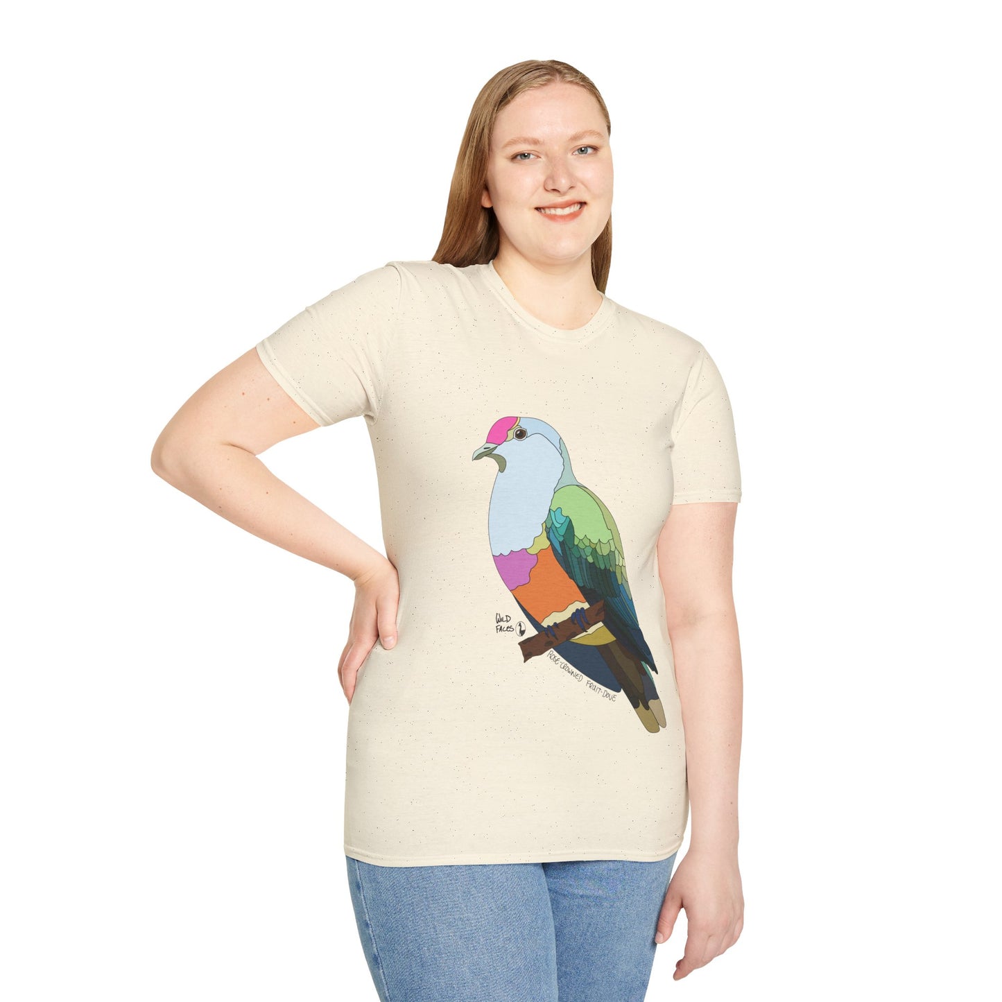 Rose-crowned Fruit Dove - Unisex Softstyle T-Shirt