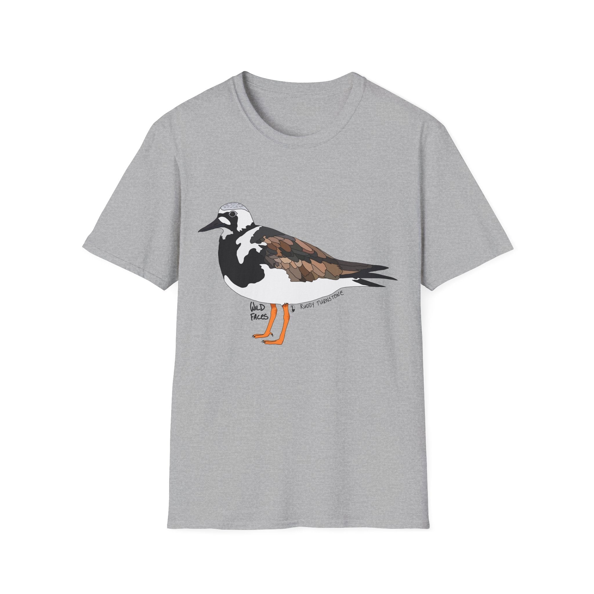 Ruddy Turnstone- large design - Unisex Softstyle T-Shirt Printify