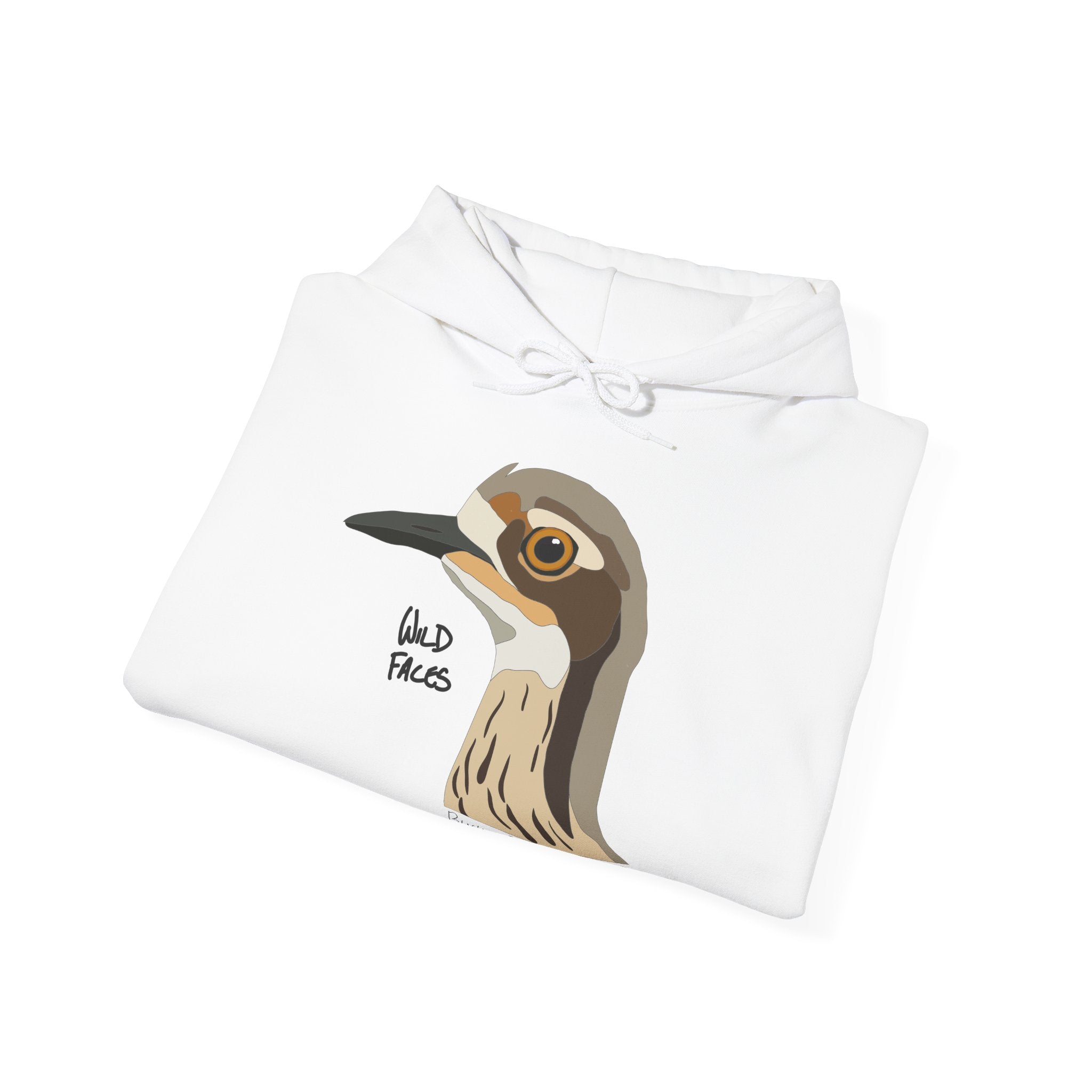 Bush-stone Curlew (head) | Unisex Heavy Blend™ Hooded Sweatshirt Printify