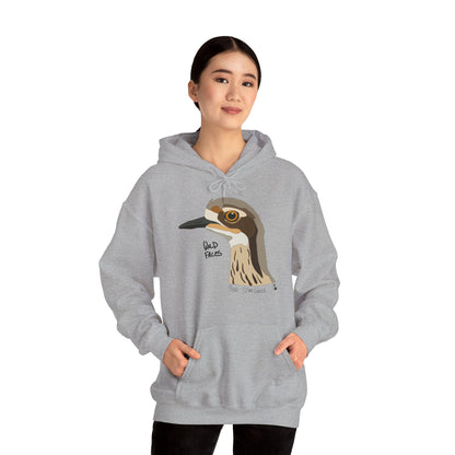 Bush-stone Curlew (head) | Unisex Heavy Blend™ Hooded Sweatshirt