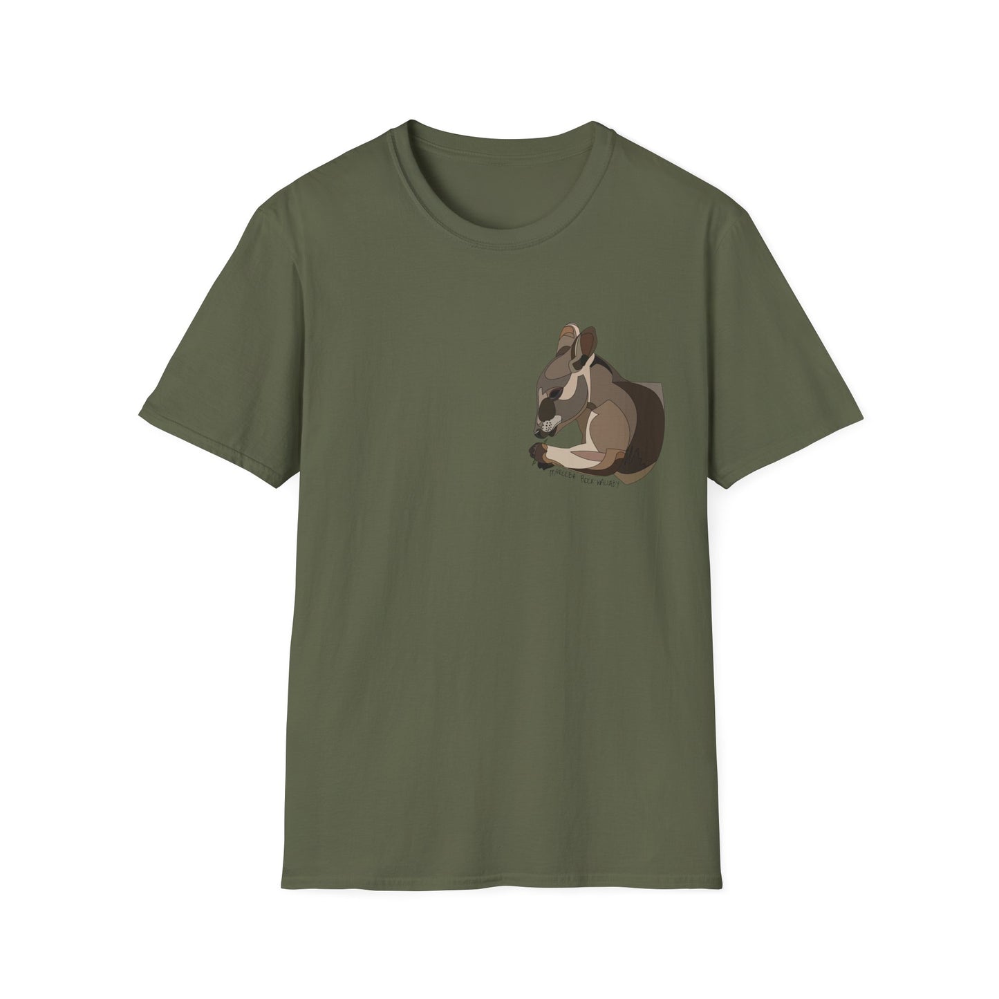 Mareeba Rock-wallaby - Small design - Unisex Softstyle T-Shirt