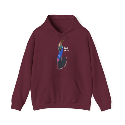 Southern Cassowary (white font) | Unisex Heavy Blend™ Hooded Sweatshirt