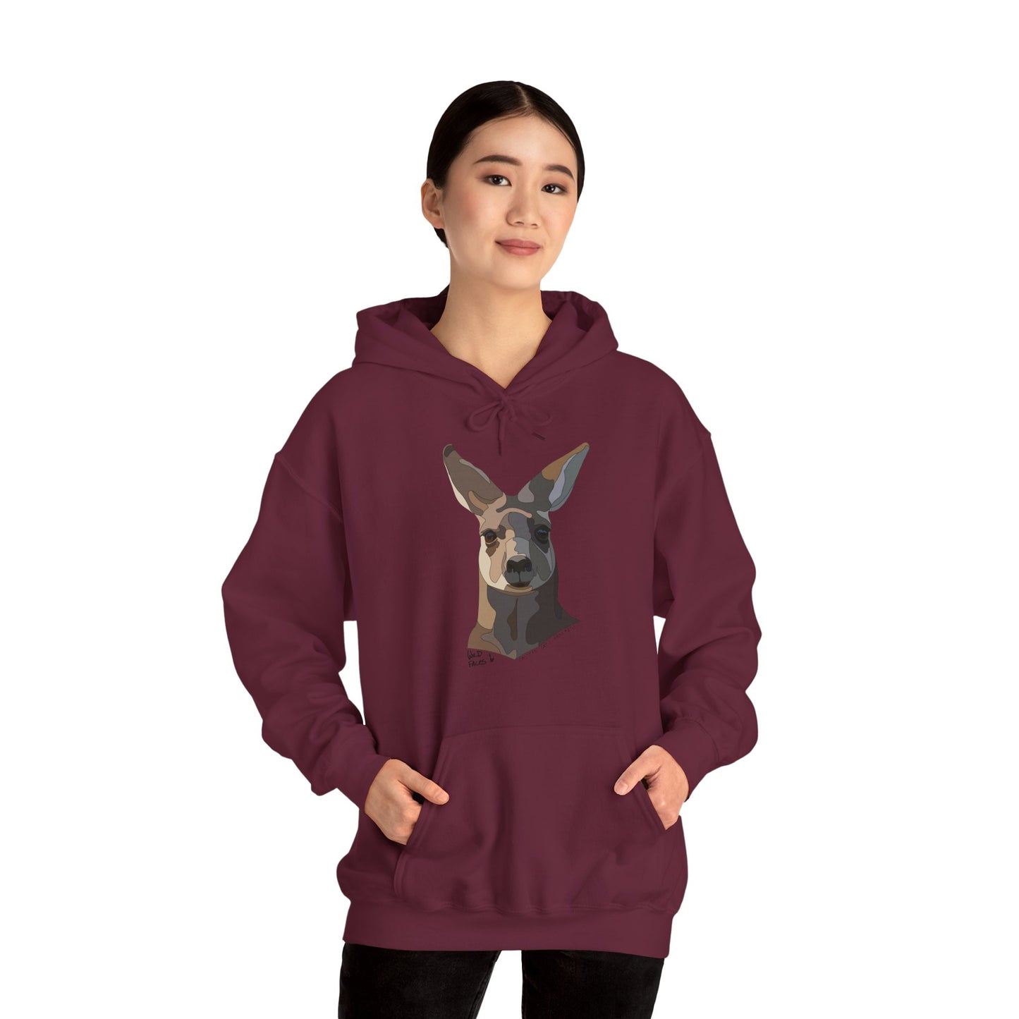 Eastern Grey Kangaroo | Unisex Heavy Blend™ Hooded Sweatshirt