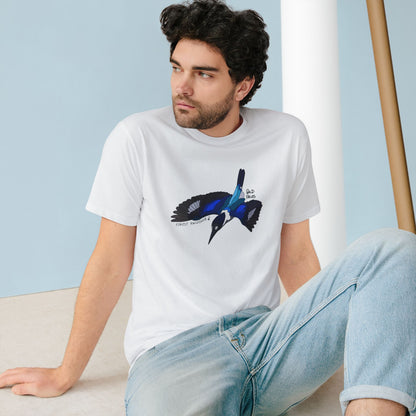 Forest Kingfisher (flying) | Organic Staple T-shirt