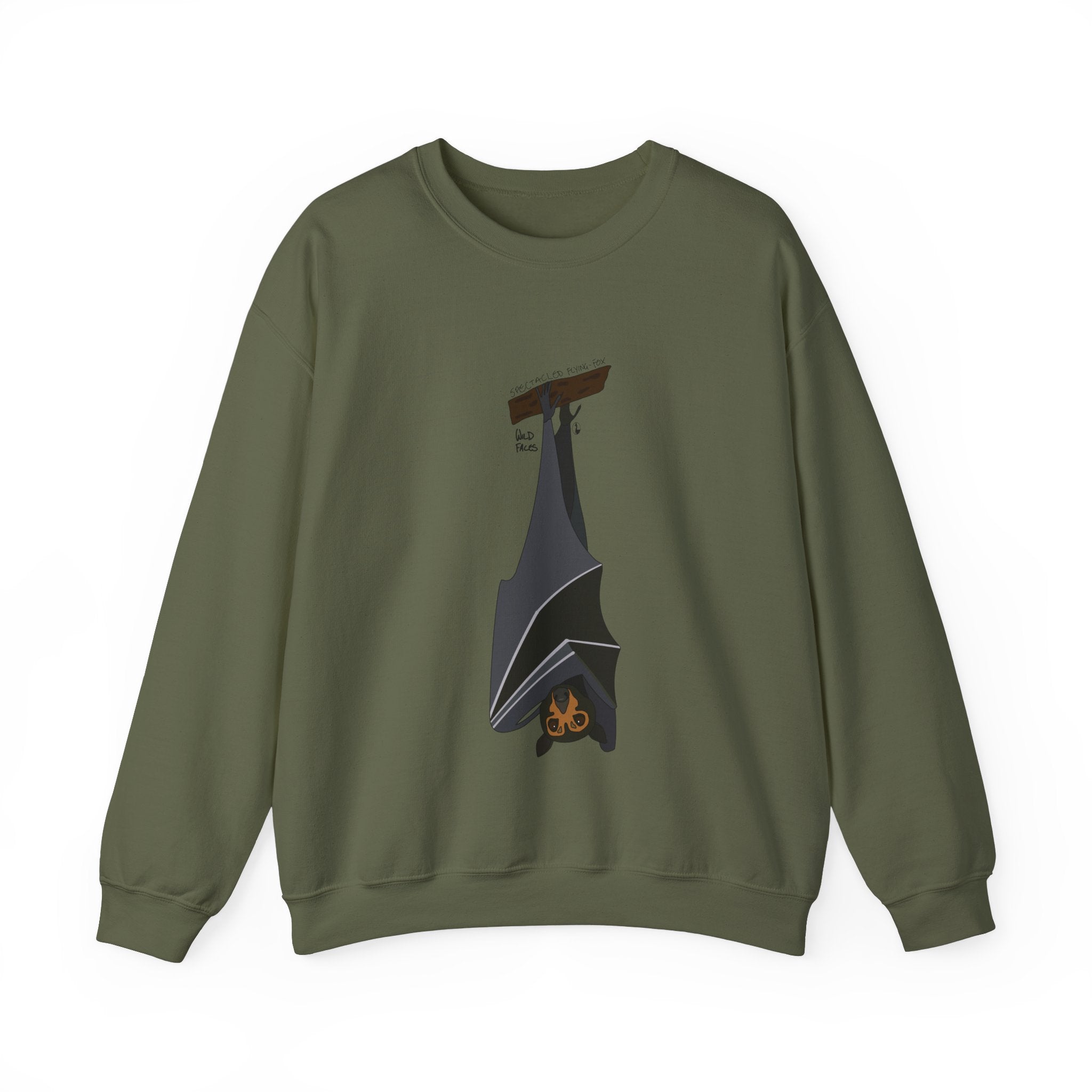 Spectacled Flying Fox Sweatshirt | Unisex Heavy Blend™ Crewneck Printify