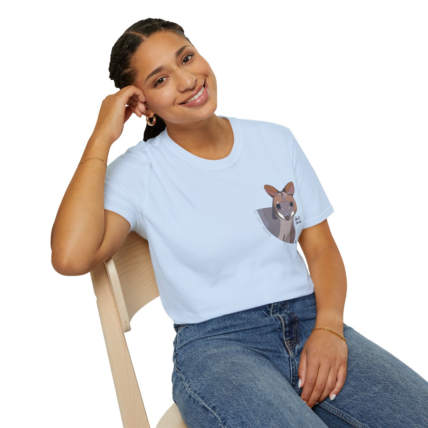 Red-legged Pademelon - Small design - Unisex Softstyle T-Shirt