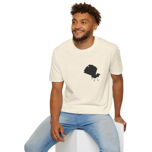 Willy Wagtail - Small design - Unisex Softstyle T-Shirt Printify