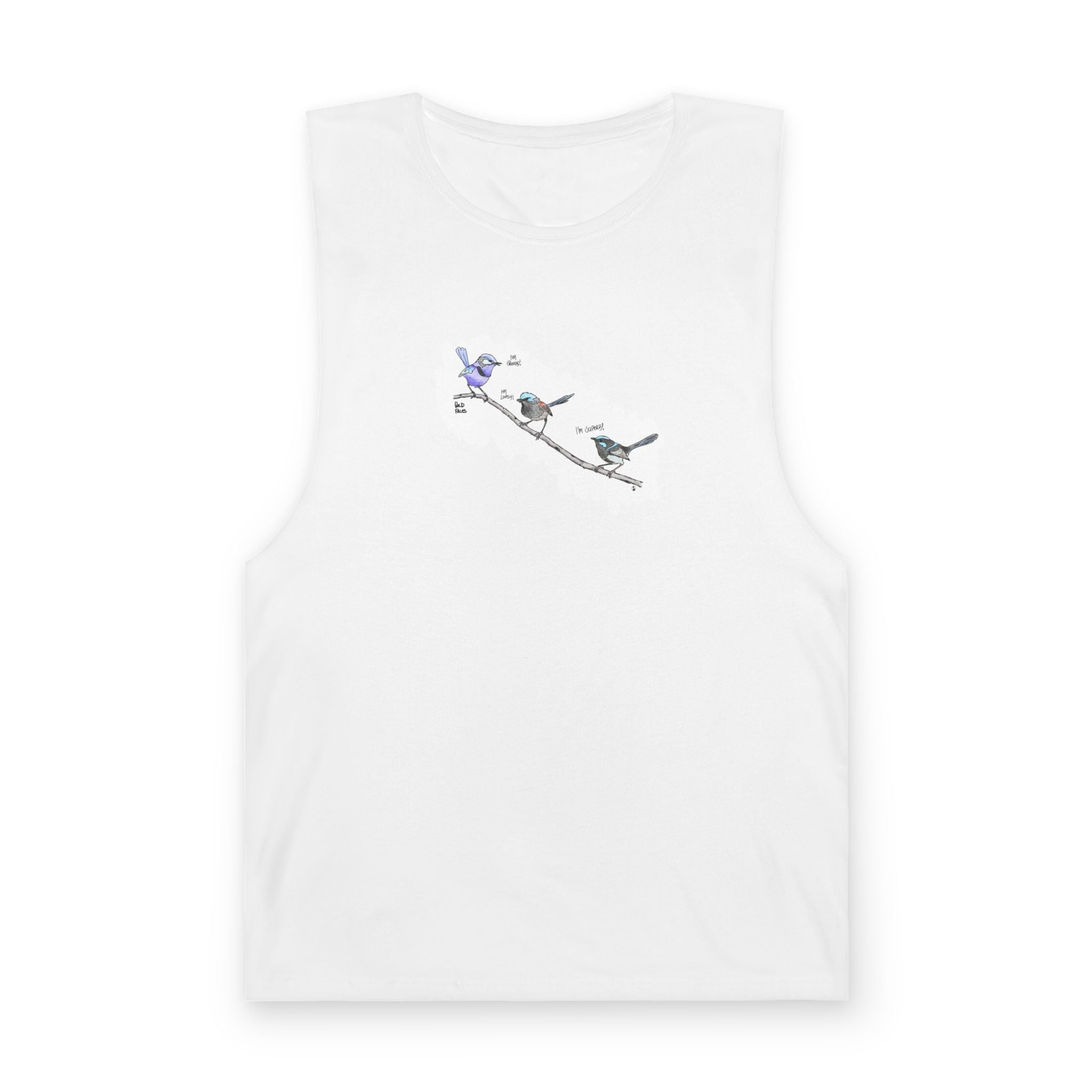 A trio of Fairy-wrens (spendid, superb and lovely) - Unisex Barnard Tank