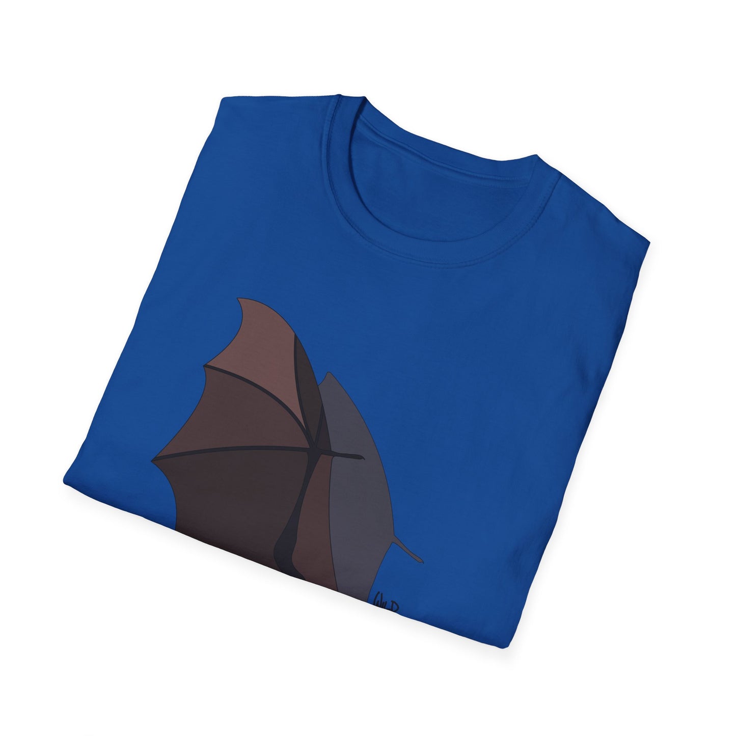 Spectacled Flying Fox (in flight) - Unisex Softstyle T-Shirt