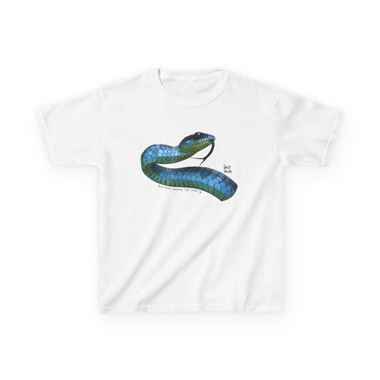 Blue Phase Common Tree Snake | Kids Heavy Cotton™ Tee