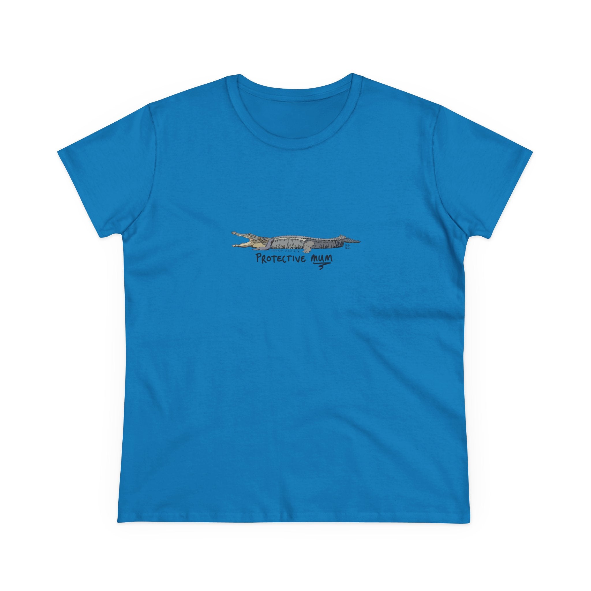 Protective mum - Saltwater Crocodile - Women's Midweight Cotton Tee