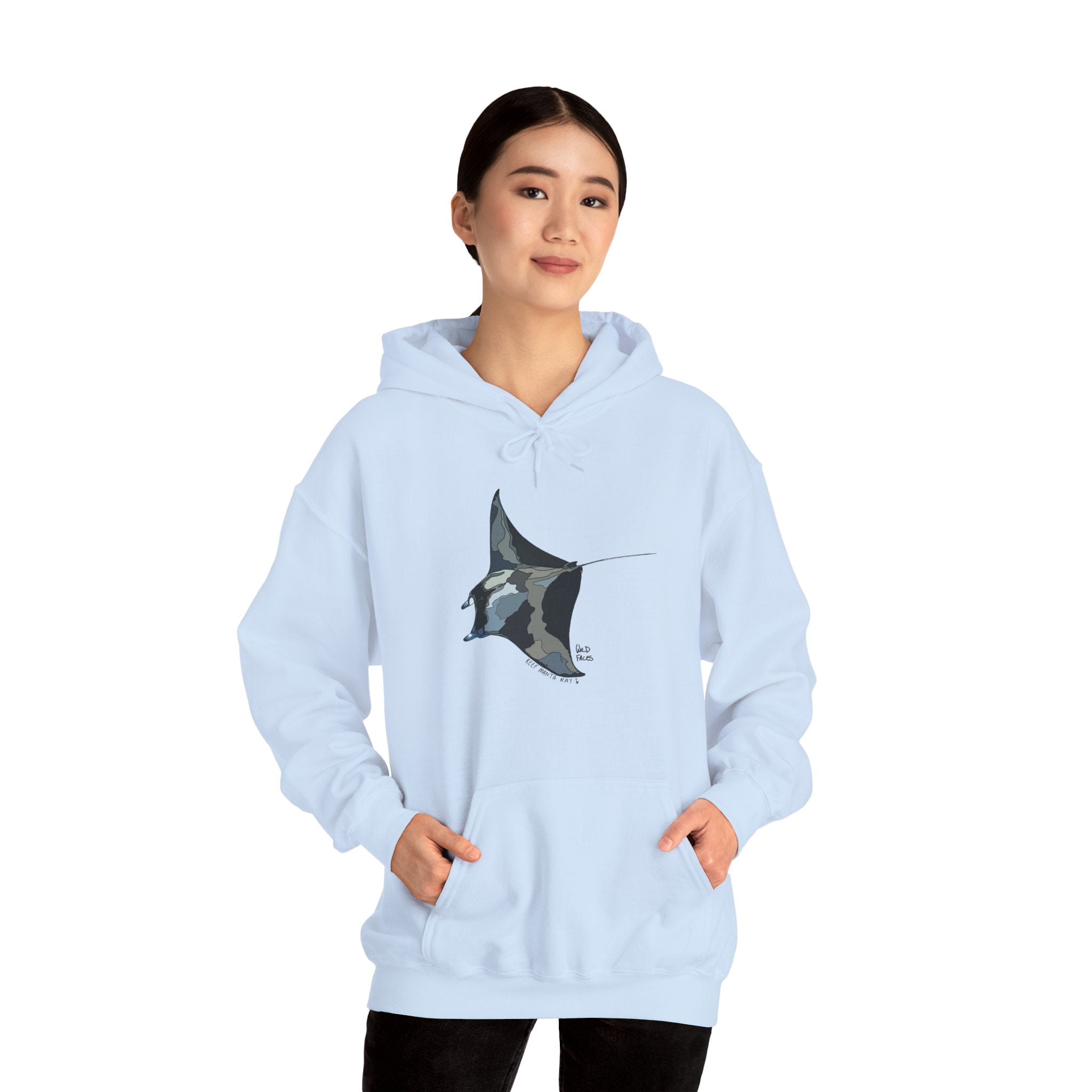 Reef Manta Ray | Unisex Heavy Blend™ Hooded Sweatshirt Printify