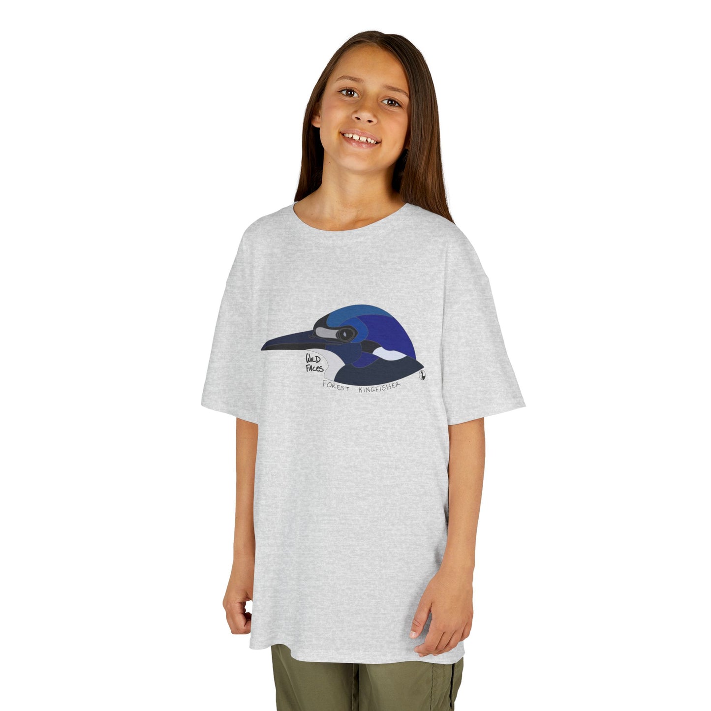 Forest Kingfisher (head) | Kids Heavy Cotton™ Tee