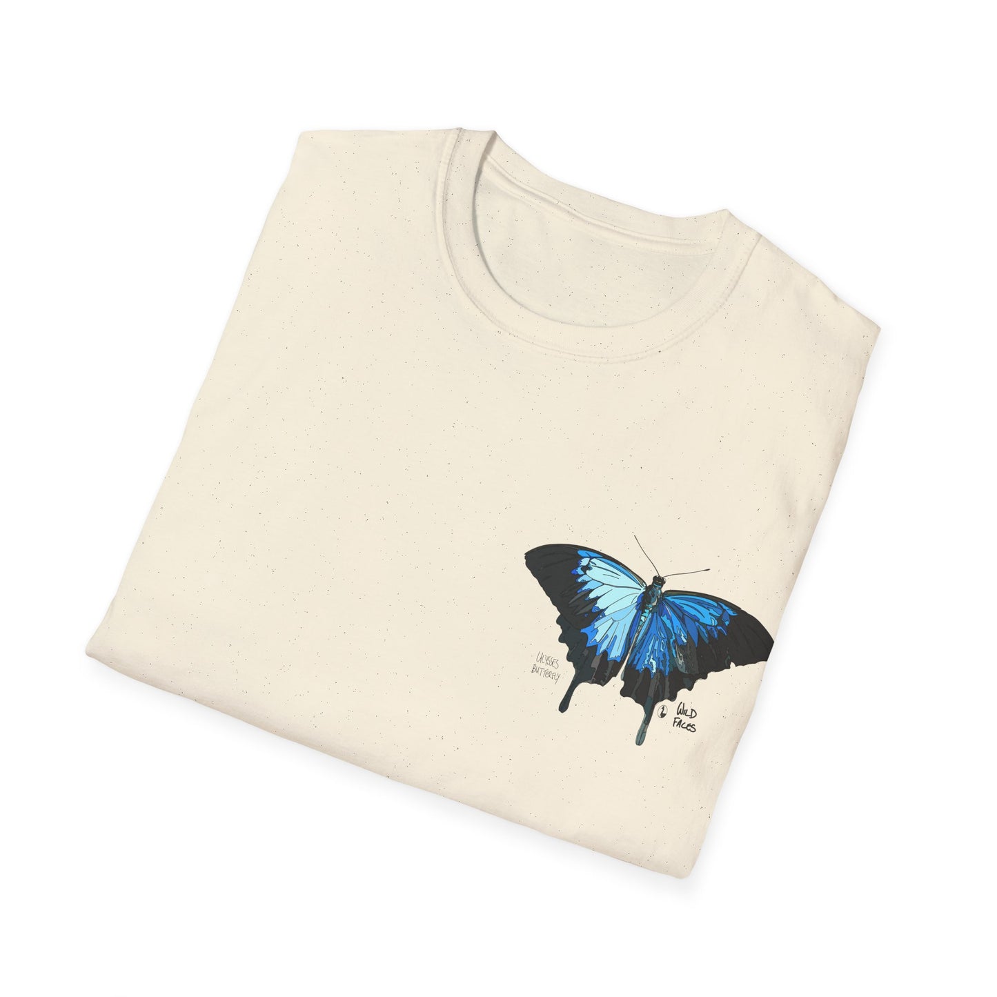 Ulysses Butterfly - Small design - Unisex Softstyle T-Shirt Printify