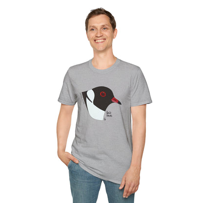 Hooded Plover Head- Unisex Softstyle T-Shirt