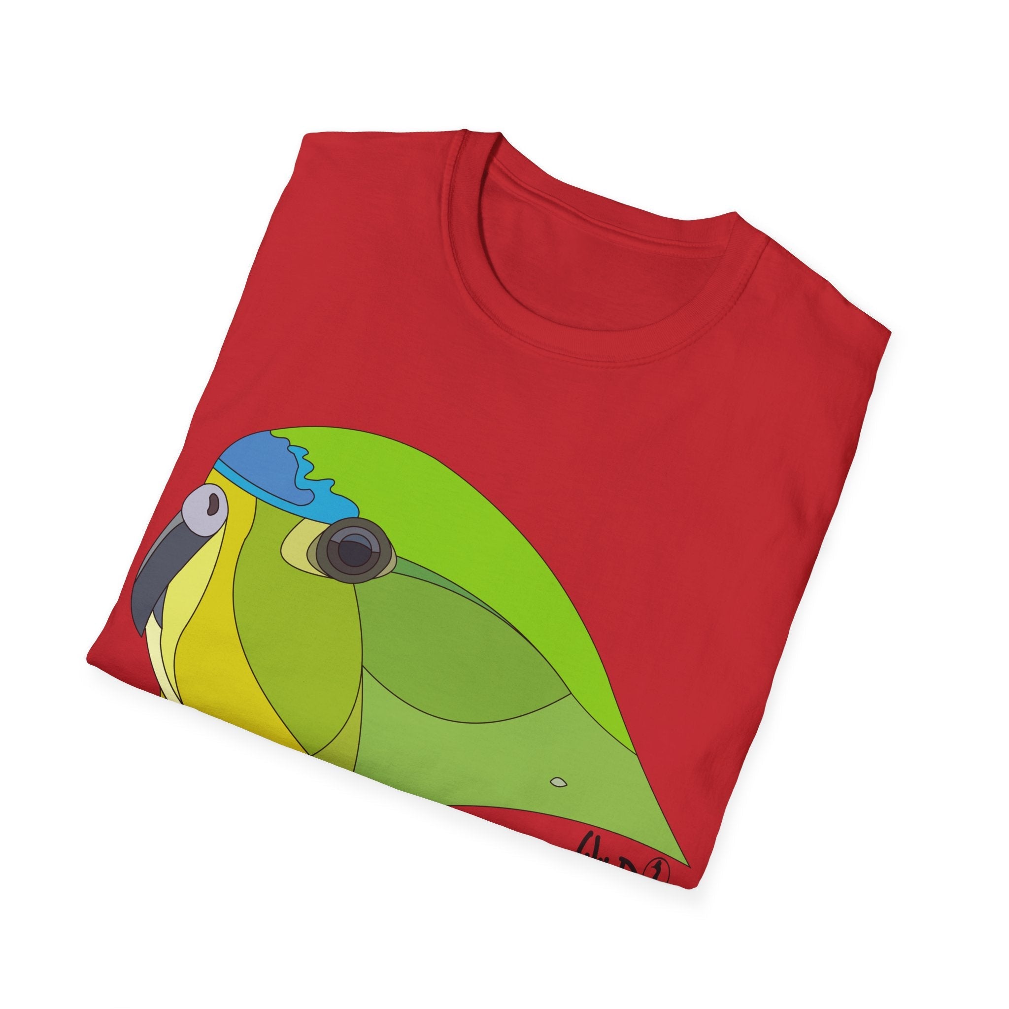 Orange-bellied Parrot - Unisex Softstyle T-Shirt Printify