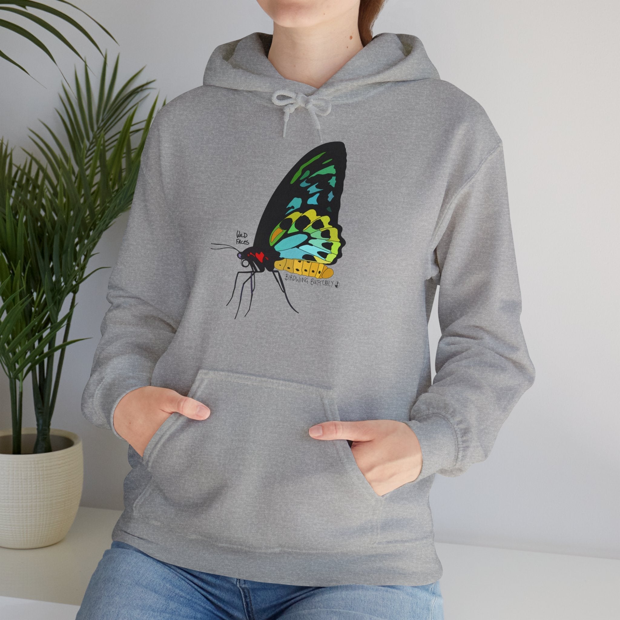 Birdwing Butterfly | Unisex Heavy Blend™ Hooded Sweatshirt Printify