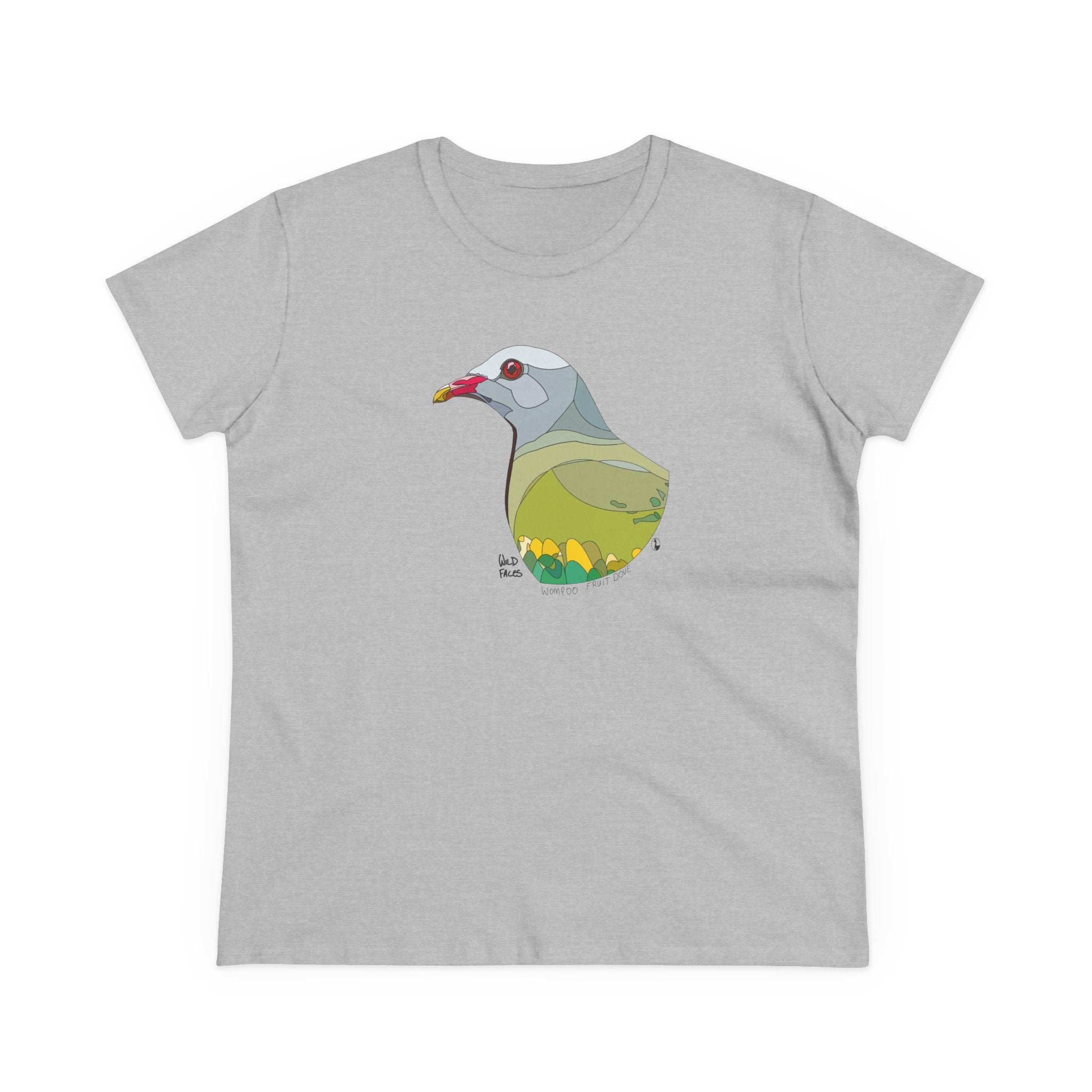 Wompoo Fruit Dove - Women's Midweight Cotton Tee