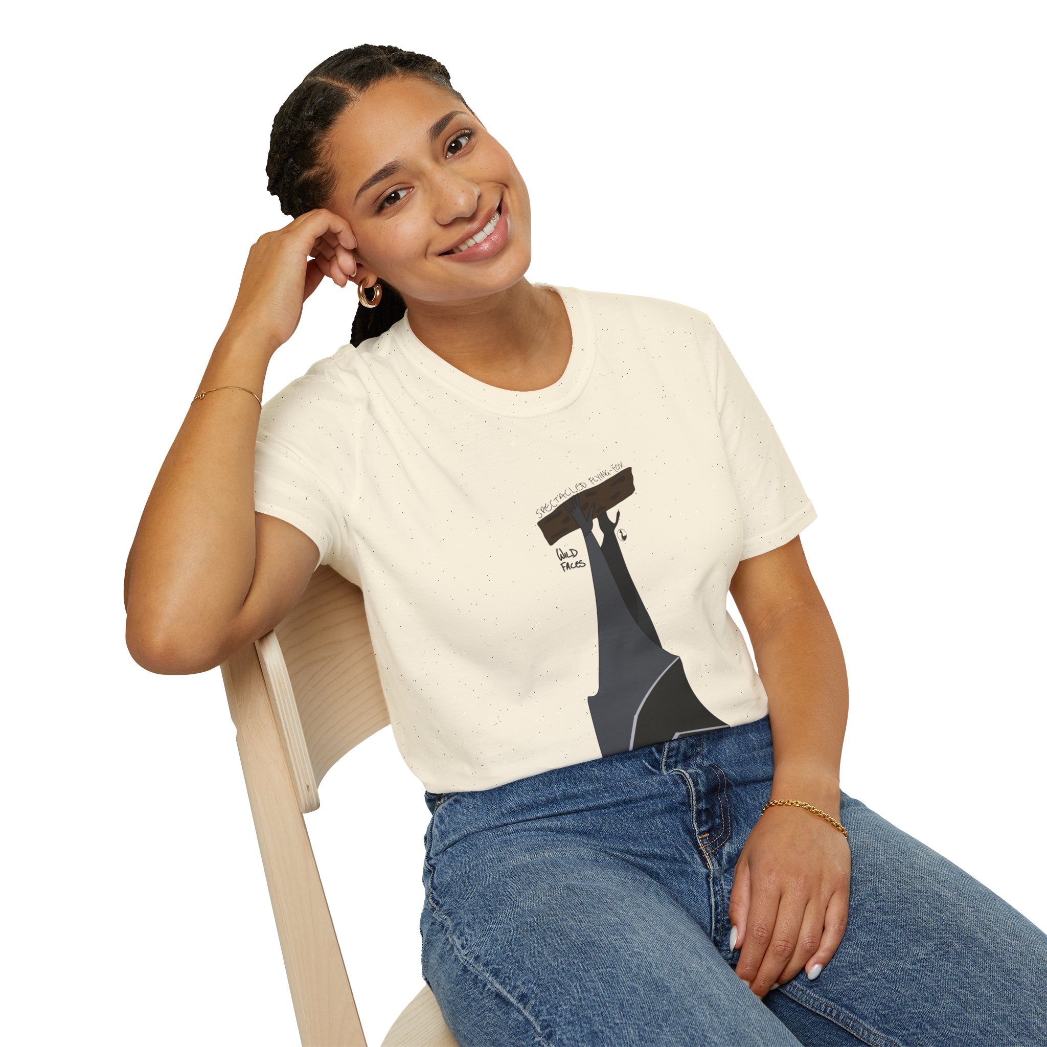 Spectacled Flying Fox - Unisex Softstyle T-Shirt Printify
