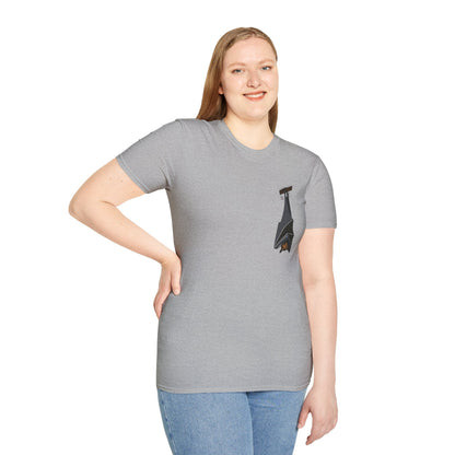 Spectacled Flying Fox - Small design - Unisex Softstyle T-Shirt Printify
