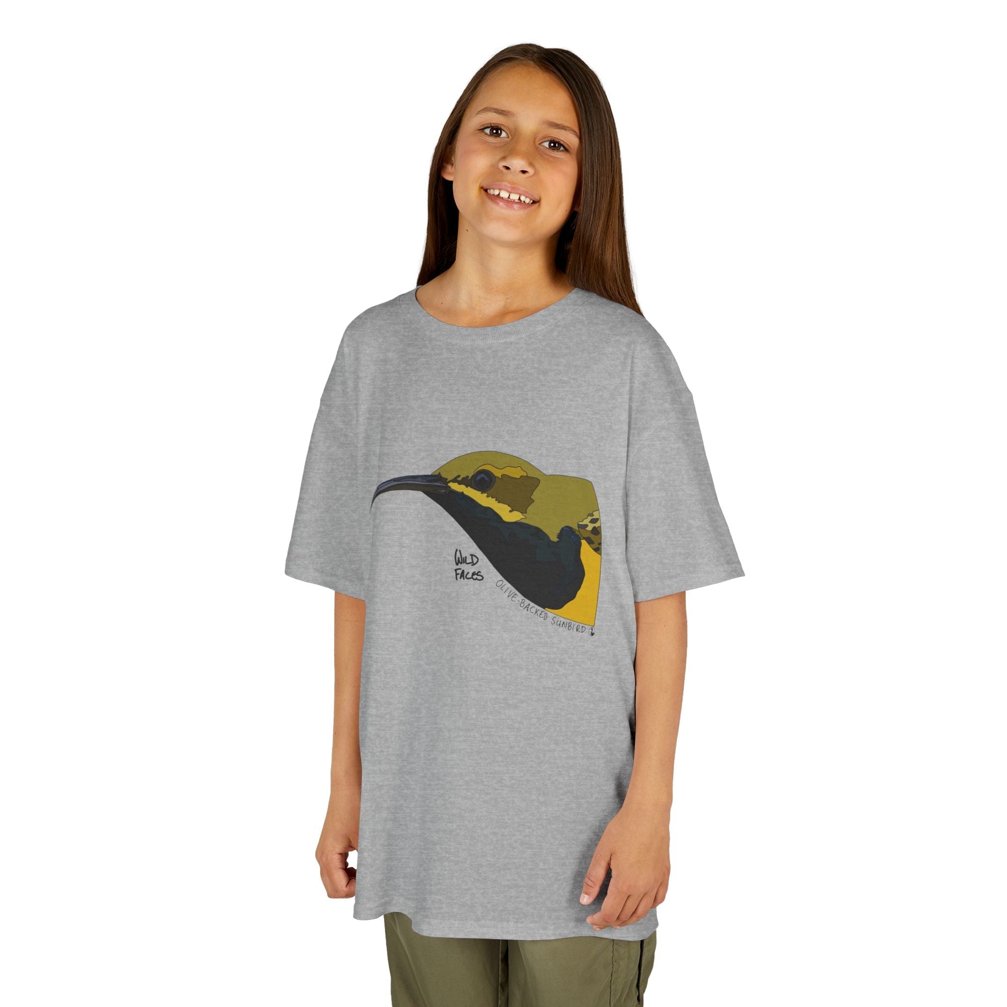 Olive-backed Sunbird | Kids Heavy Cotton™ Tee Printify
