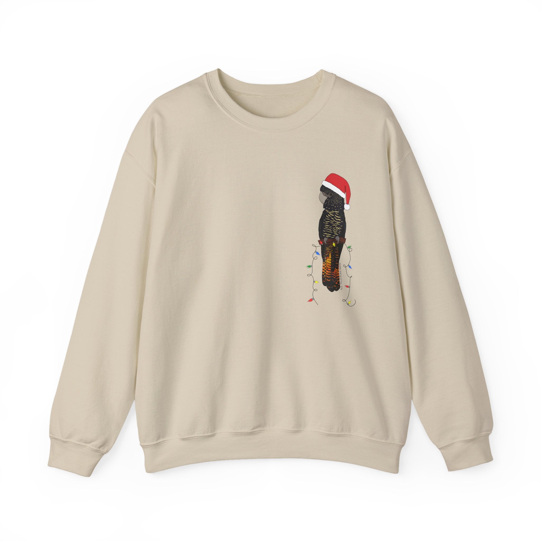 Christmas Red-tailed Black Cockatoo | Unisex Heavy Blend™ Crewneck