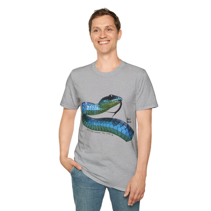 Blue Phase Common Tree-Snake - Unisex Softstyle T-Shirt