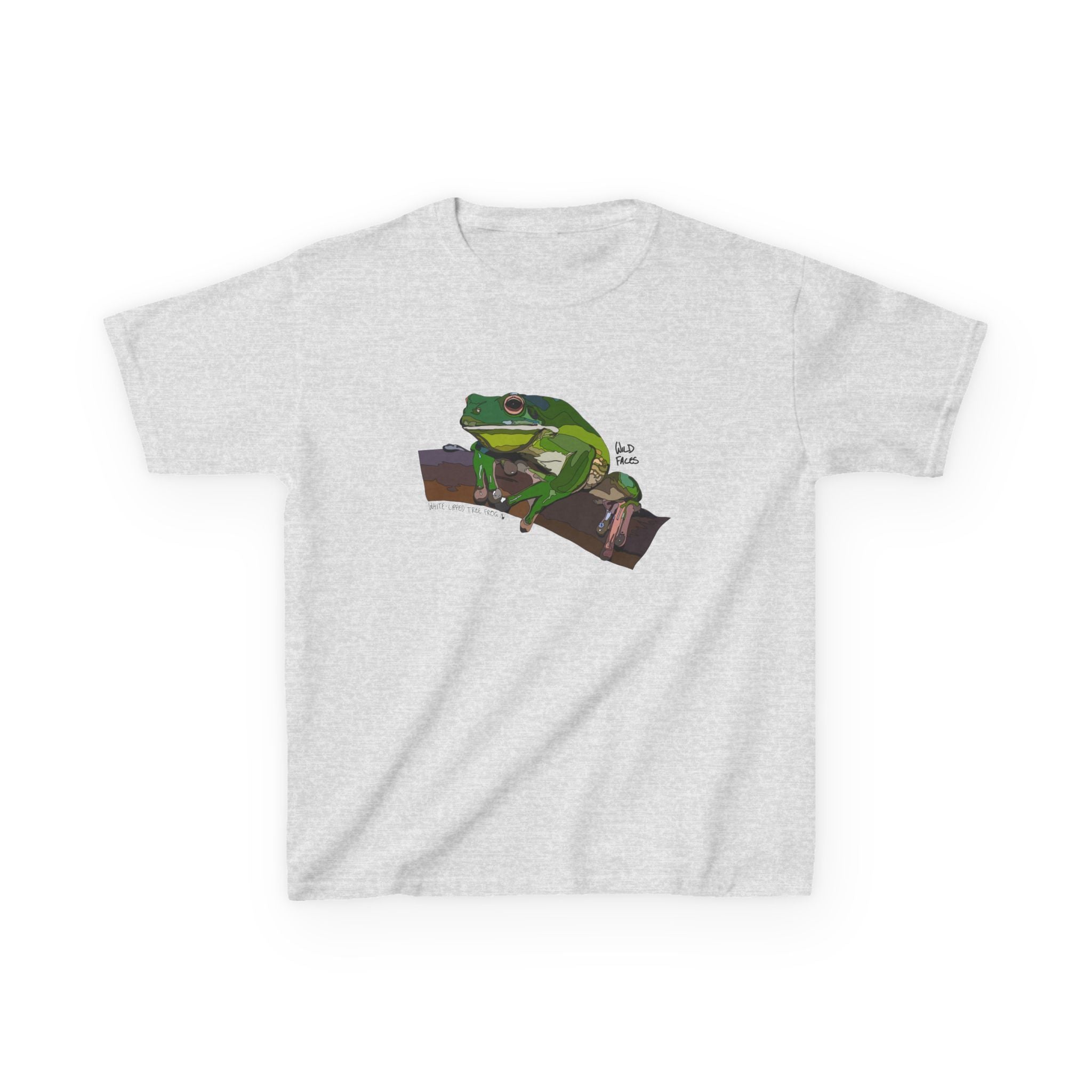 White-lipped Tree Frog | Kids Heavy Cotton™ Tee