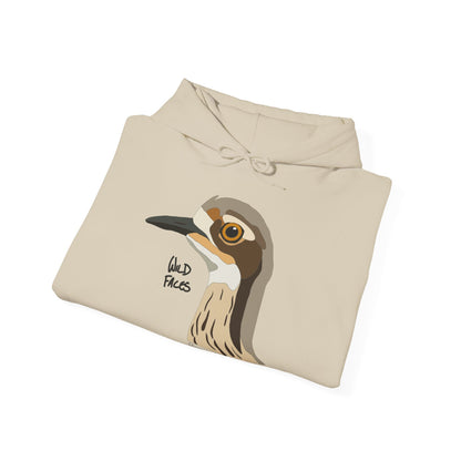 Bush-stone Curlew (head) | Unisex Heavy Blend™ Hooded Sweatshirt