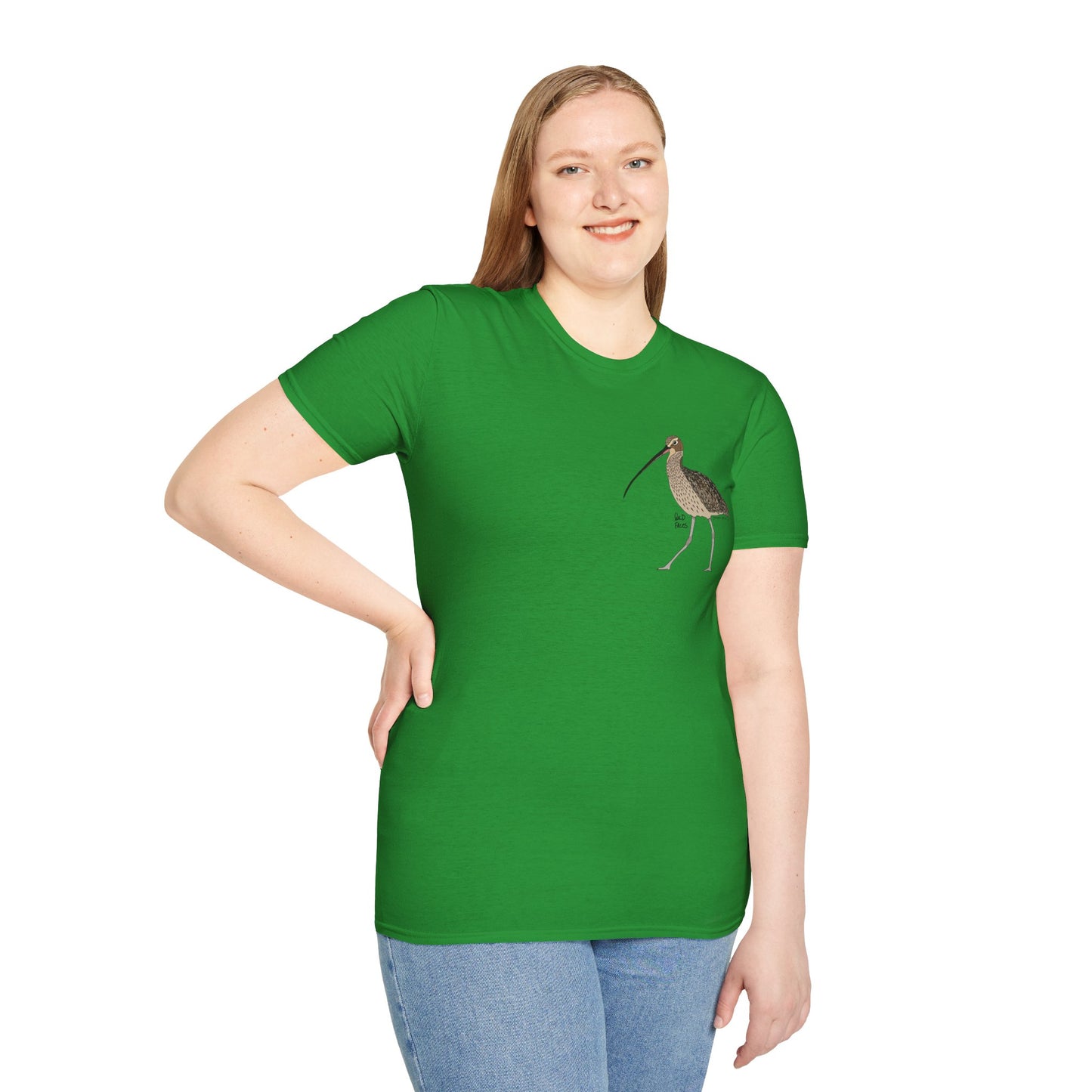 Eastern Curlew- Small design - Unisex Softstyle T-Shirt