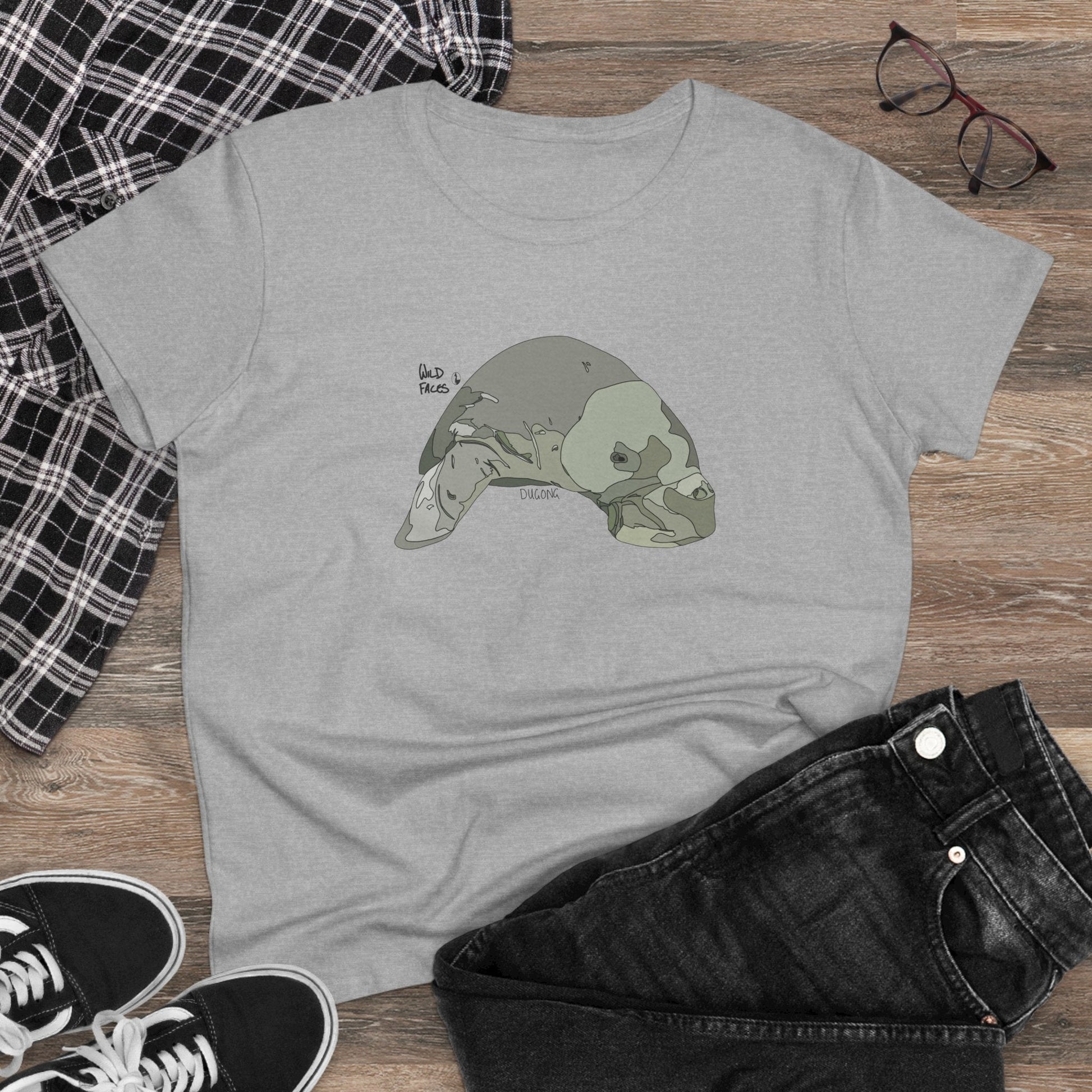 Dugong - Women's Midweight Cotton Tee Printify