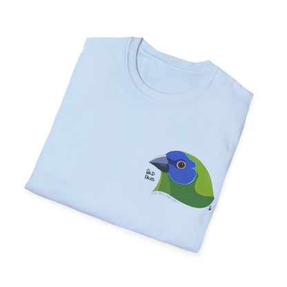 Blue-faced Parrotfinch - Small design - Unisex Softstyle T-Shirt Printify