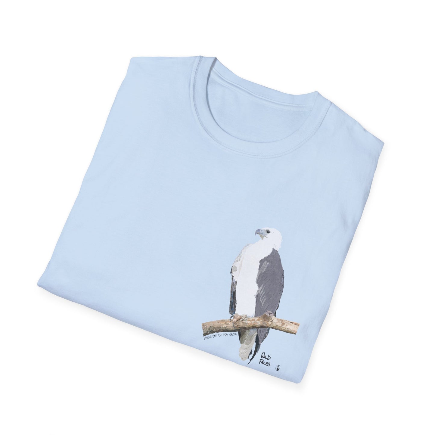 White-bellied Sea Eagle - Small design - Unisex Softstyle T-Shirt