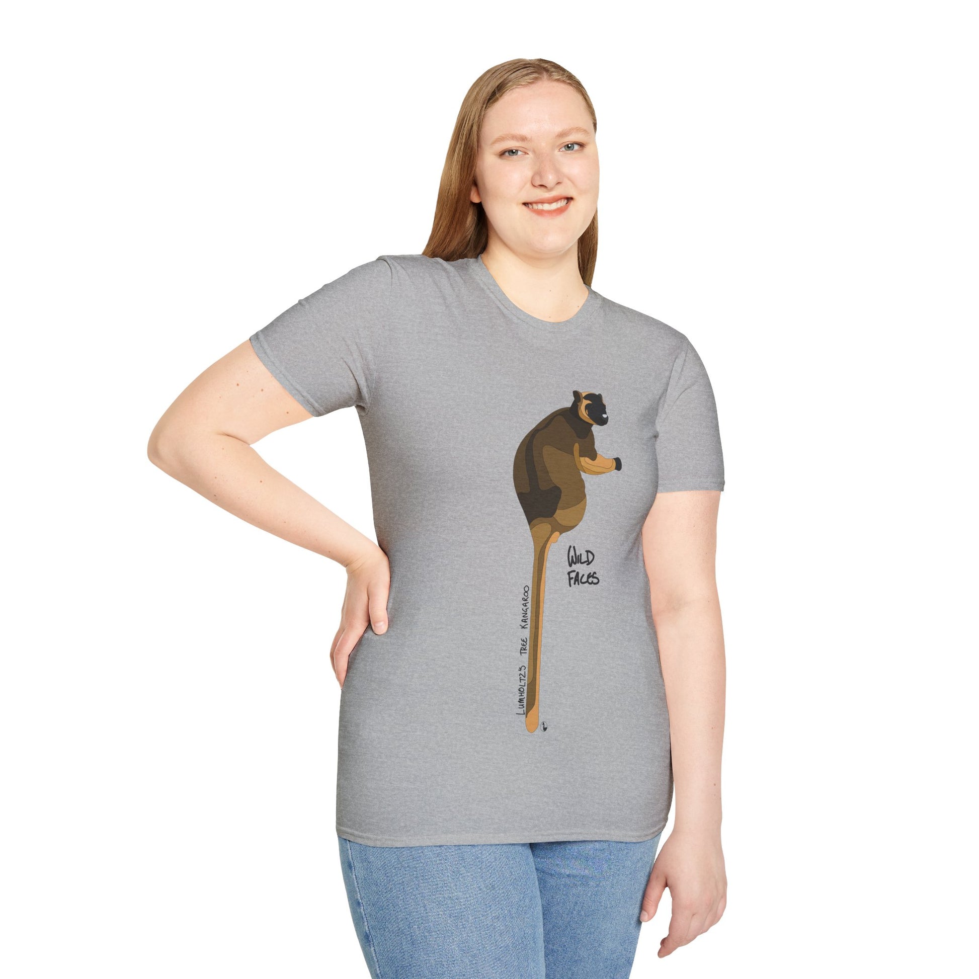 Lumholtz's Tree Kangaroo - Unisex Softstyle T-Shirt Printify