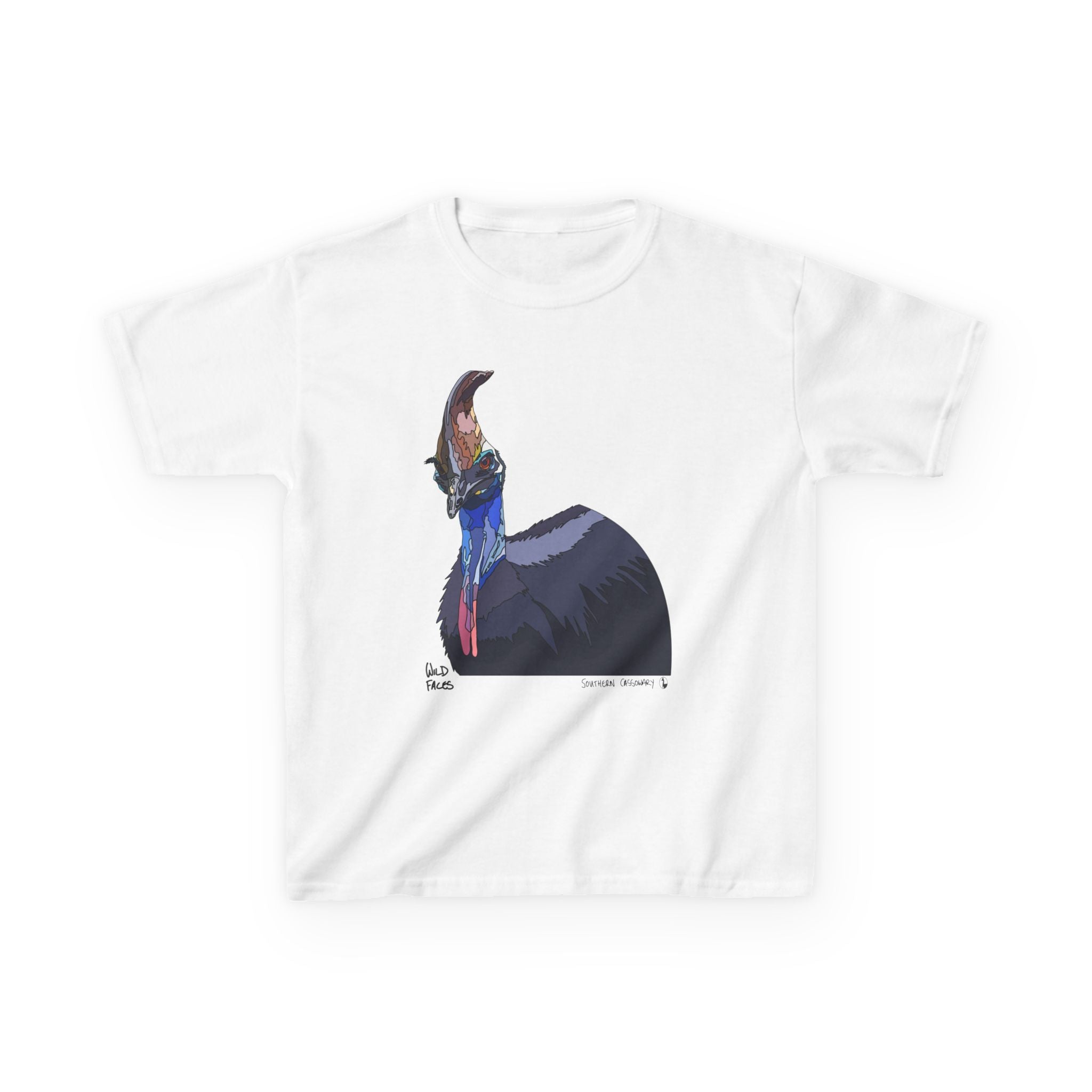Southern Cassowary | Kids Heavy Cotton™ Tee Printify