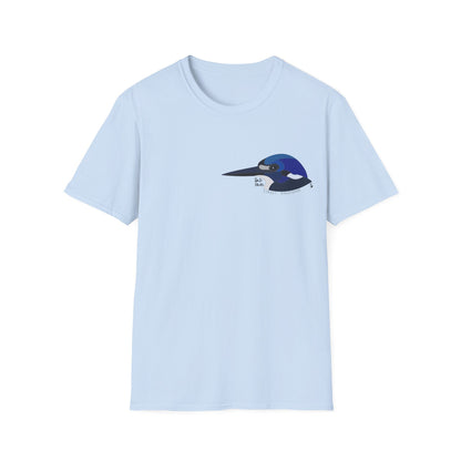 Forest Kingfisher - Small design - Unisex Softstyle T-Shirt Printify