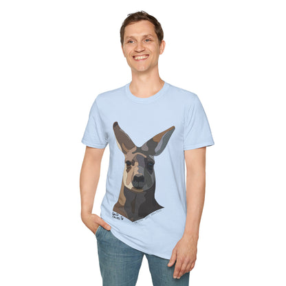 Eastern Grey Kangaroo - Unisex Softstyle T-Shirt Printify